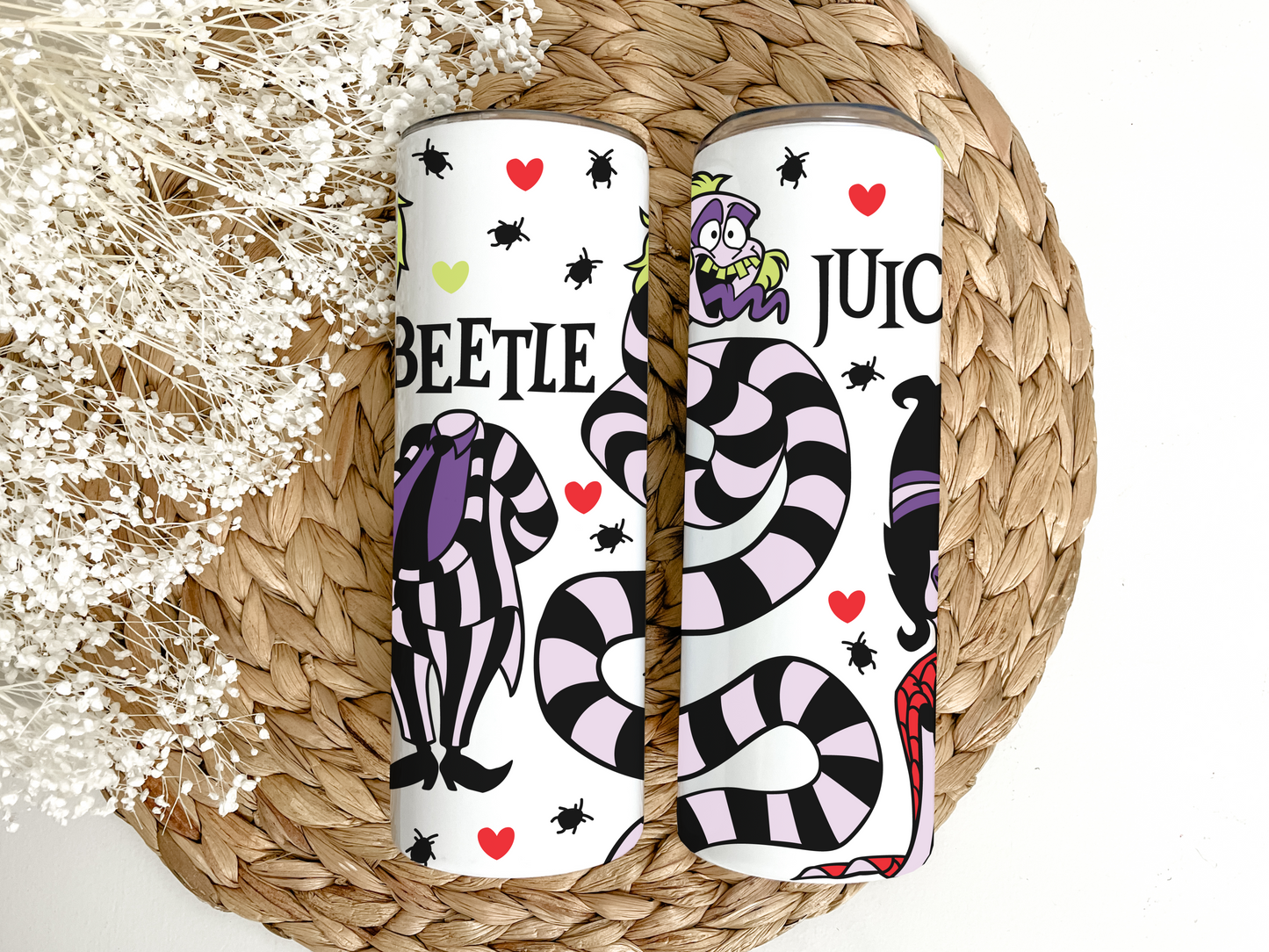 20oz Beetlejuice Skinny Tumbler