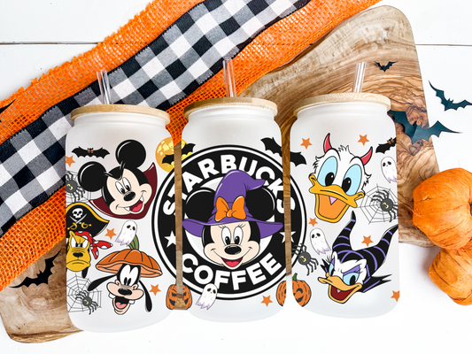 16oz Frosted Halloween Minnie & Friends Starbucks Tumbler