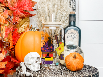 16oz Hocus Pocus Inspired Glass Tumbler