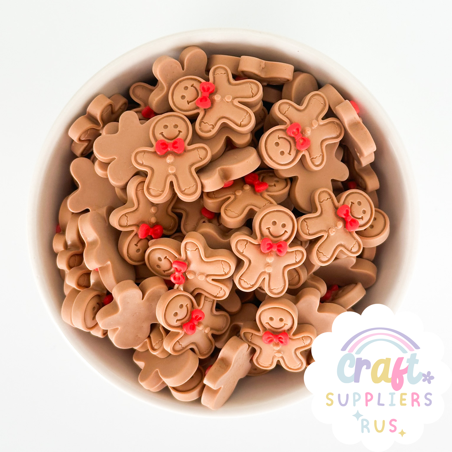 Flat Back Gingerbread Cabochons