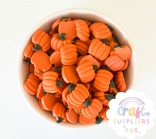 Flat Back Pumpkin Cabochons