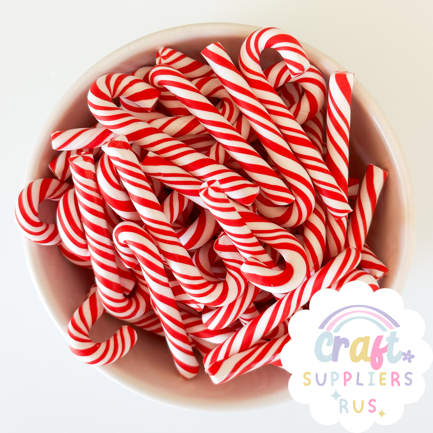 Fake Peppermint Candy Canes