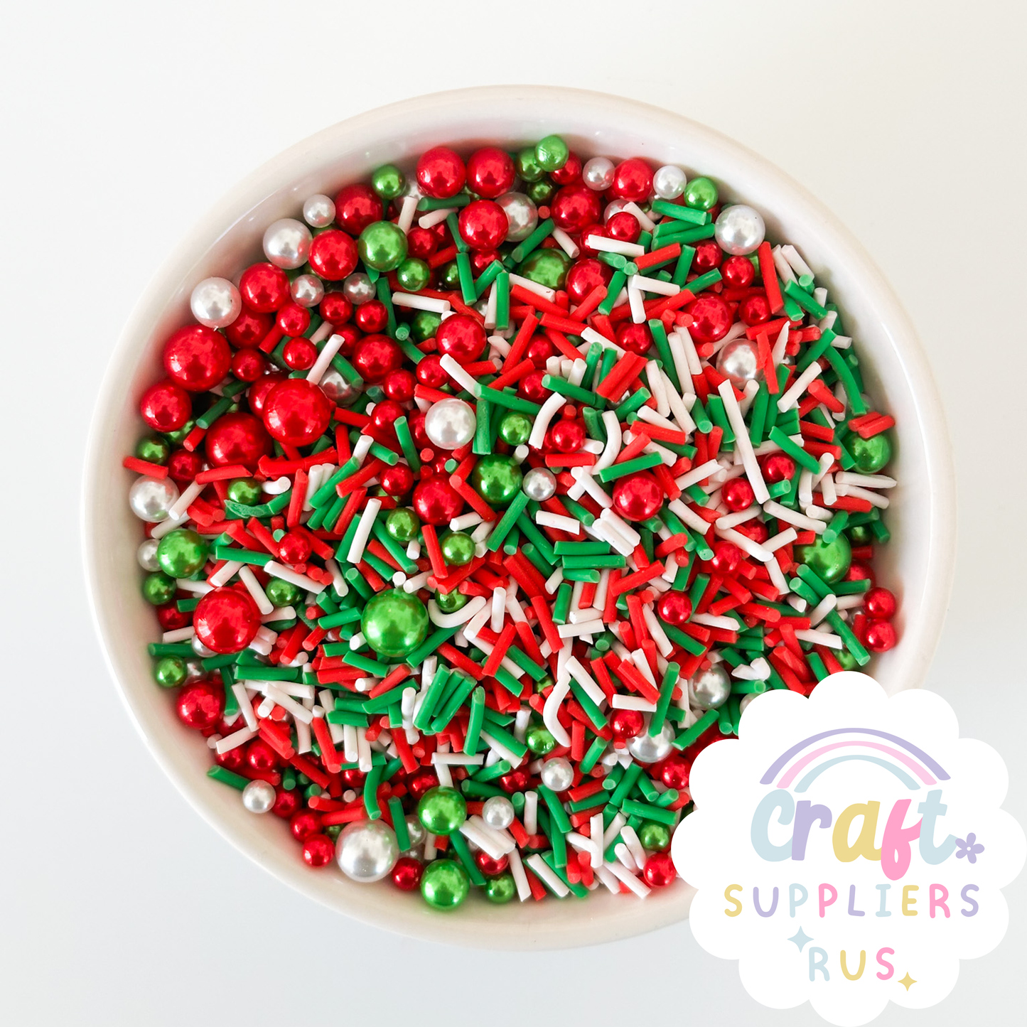 Fake Christmas Polymer Clay Sprinkle Mix