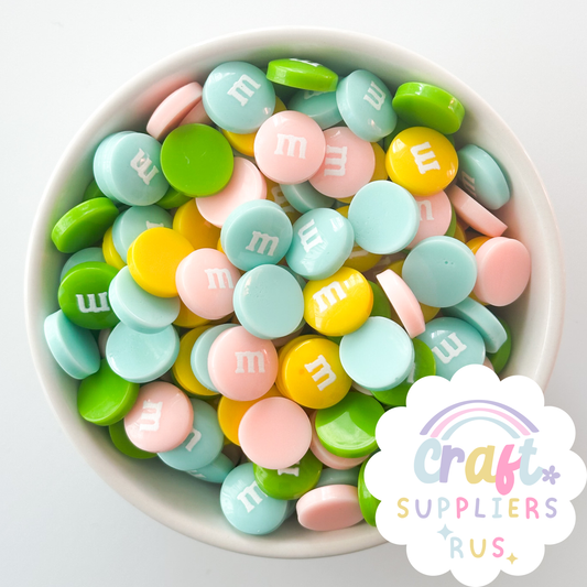 Fake Easter M&M's Chocolate Candy Cabochons