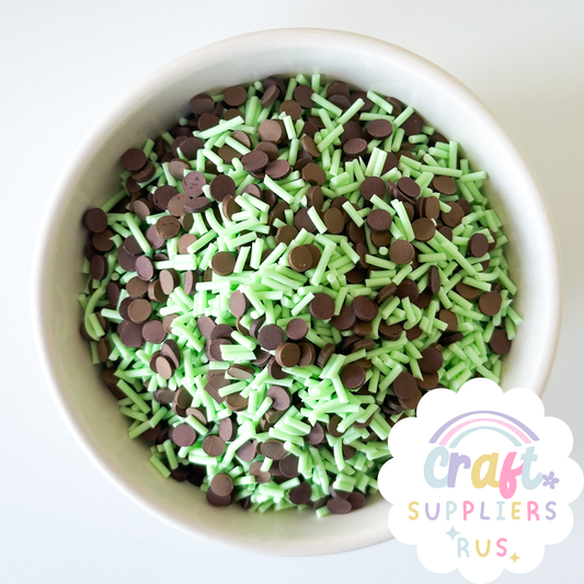 Faux Mint Chocolate Chip Sprinkles