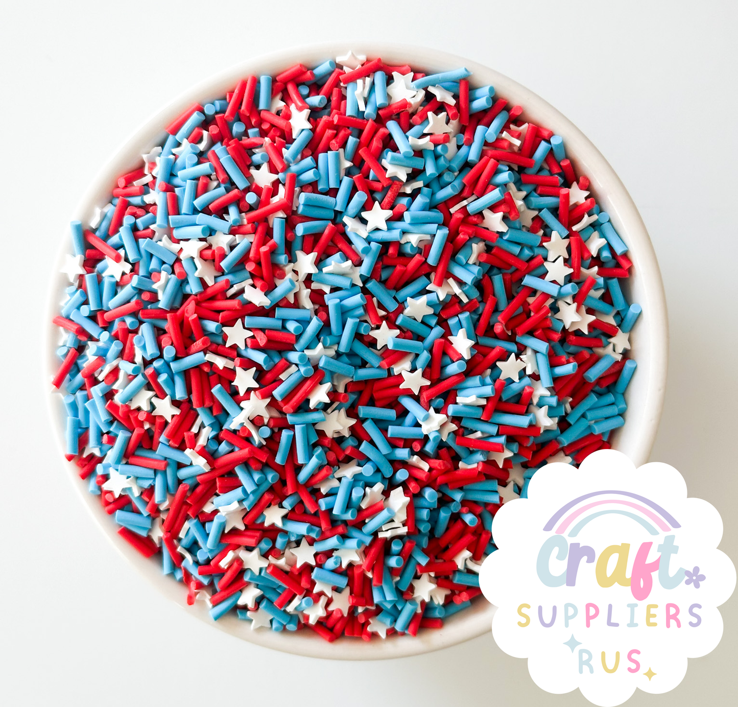 Patriotic Polymer Clay Sprinkles