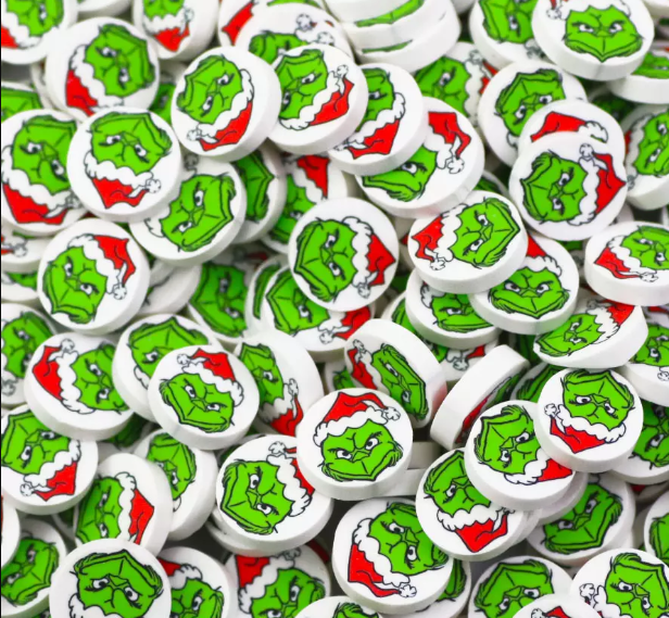 Grinch Inspired Polymer Clay Sprinkles