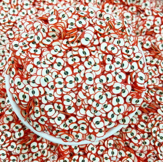 5MM Red Apple Halves Fake Sprinkles