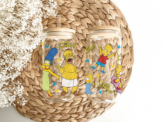 16oz The Simpsons Glass Tumbler