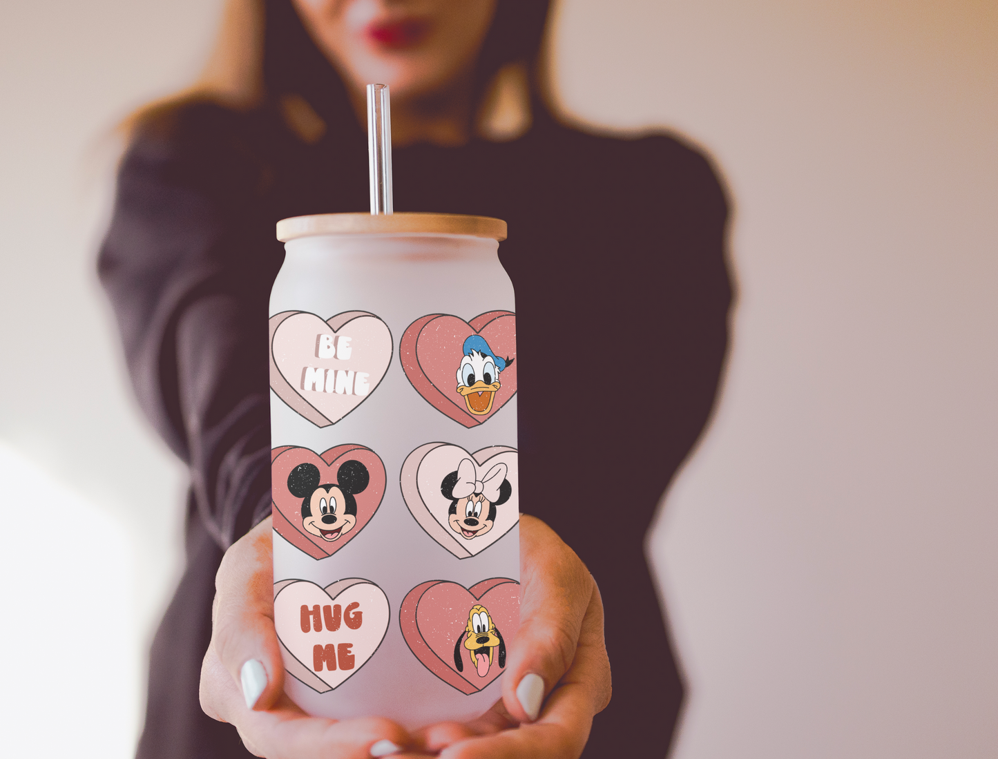 16oz Mickey & Friends Valentine's Tumbler