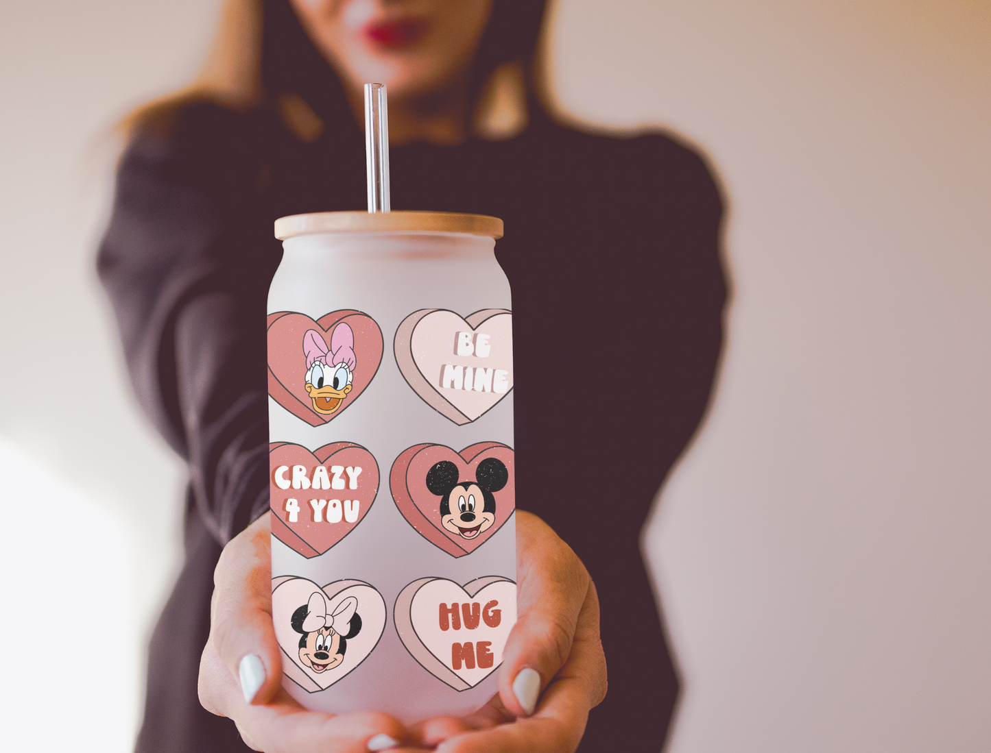 16oz Mickey & Friends Valentine's Tumbler