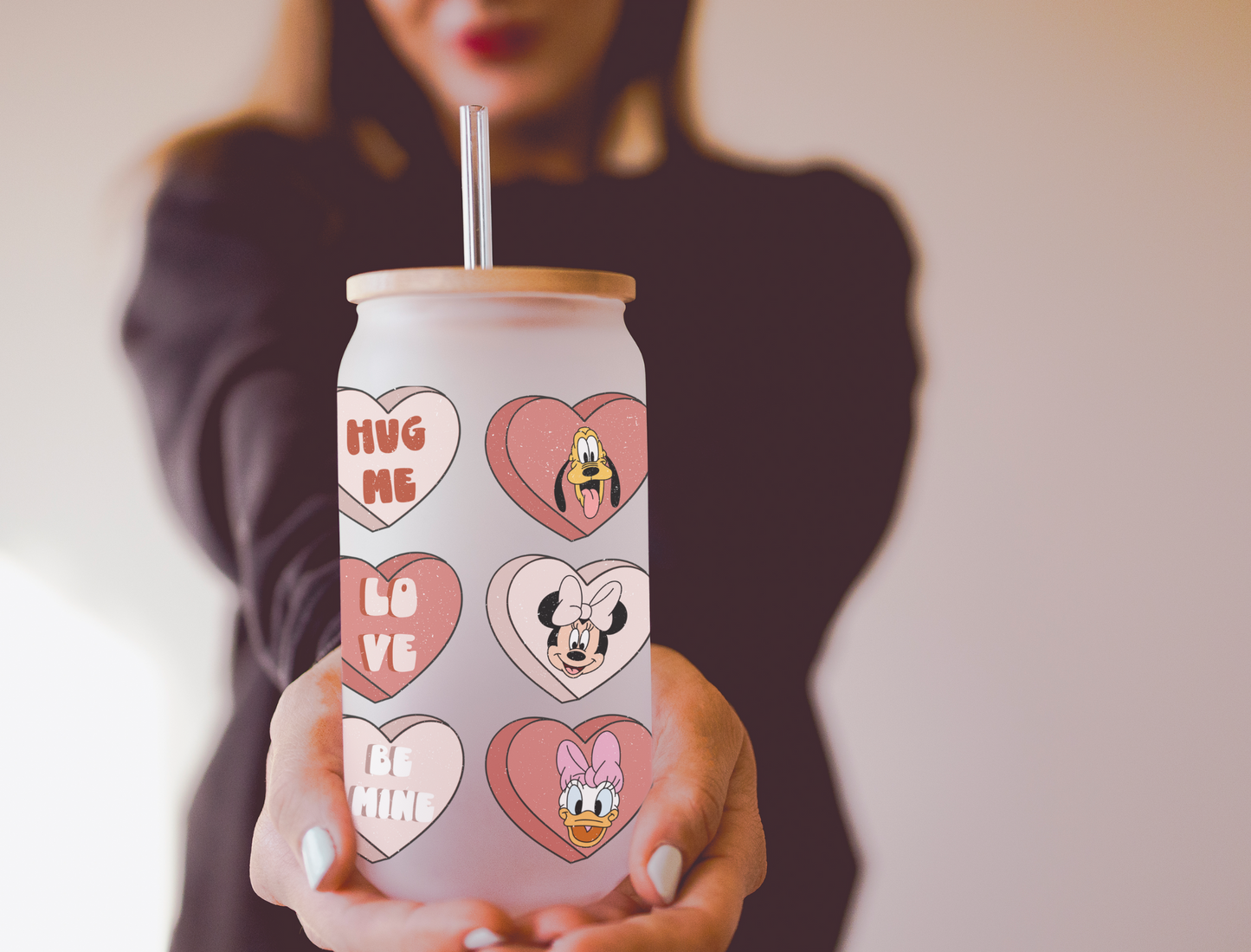 16oz Mickey & Friends Valentine's Tumbler